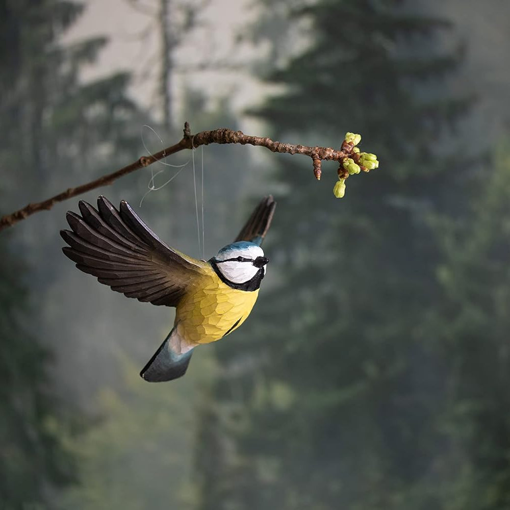 DecoBird Cinciarella Blu in Volo Wildlife Garden