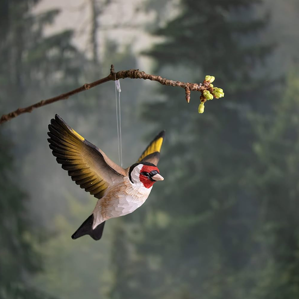 DecoBird Cardellino in Volo Wildlife Garden