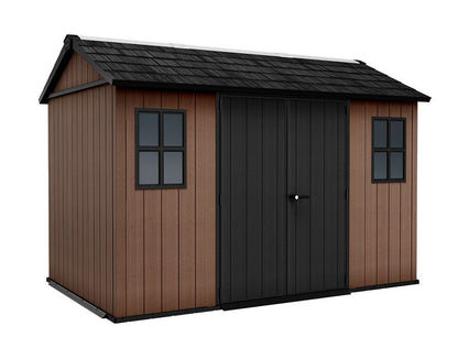 Keter Newton 1175/7511 - Casetta da giardino in resina Evotech 3,50m x 2,30m 8,05 mq con pavimento