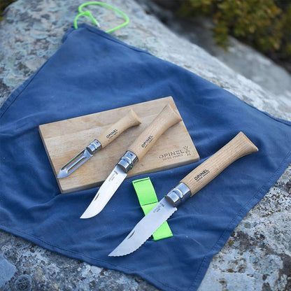 Opinel Nomad Cooking Kit, Set di Coltelli Cucina per Campeggio