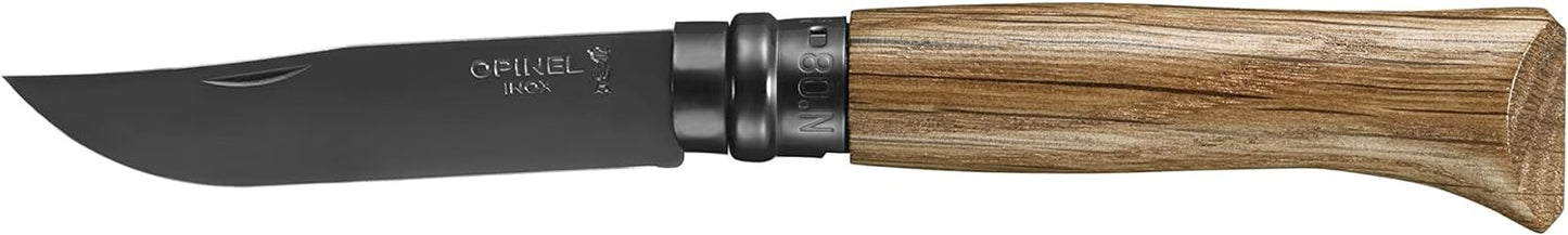 Opinel Nª08 Edizione black in rovere inossidable con lama nera