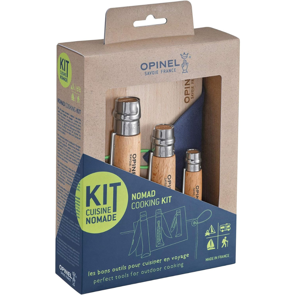 Opinel Nomad Cooking Kit, Set di Coltelli Cucina per Campeggio